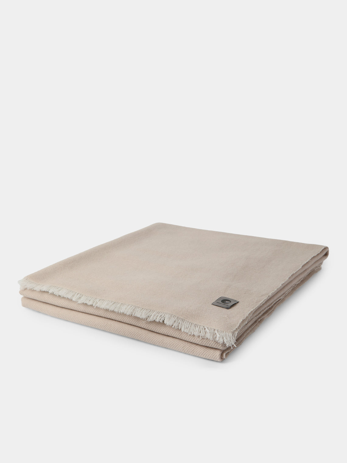 Denis Colomb - Cashmere Reversible Bed Blanket (110in/2.8m) - White - ABASK
