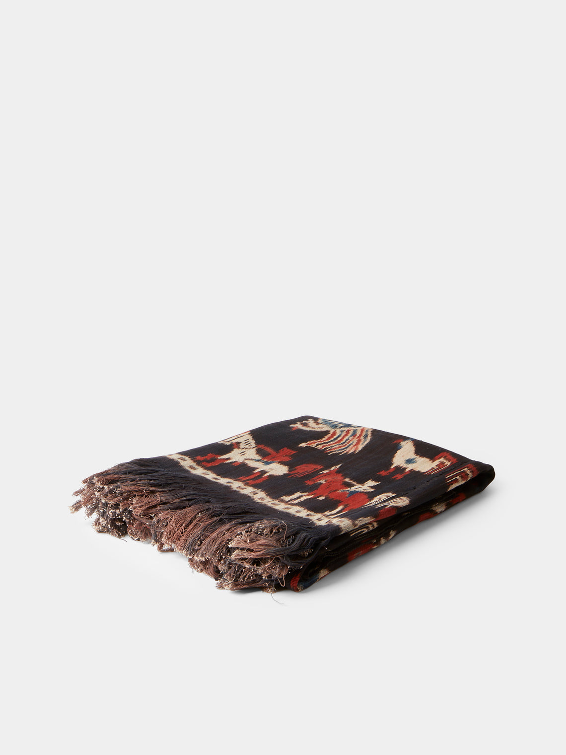 R Collective - Hayati Sumba Ikat Cotton Bed Blanket (92.5in/2.35m) - Multiple - ABASK