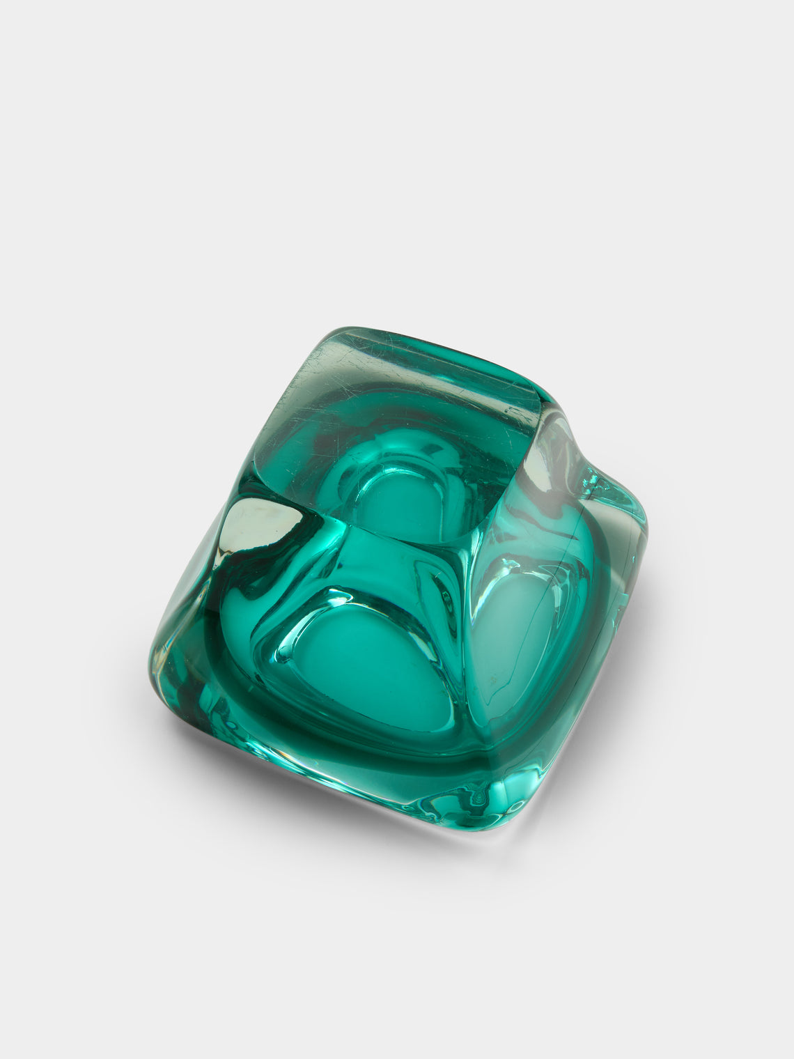 Antique and Vintage - 1970s Murano Glass Bowl - Green - ABASK