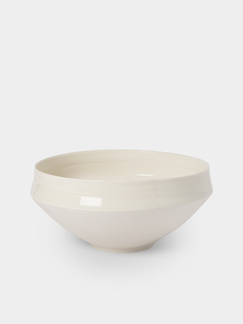 Johanne Coker - No. 9 Hand-Thrown Porcelain Bowl - White - ABASK - 