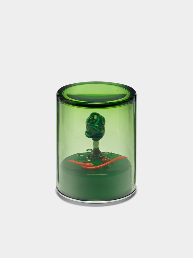 Green Wolf Lighting by Solange Azagury-Partridge - Eden Hand-Blown Murano Glass Portable Table Light - Green - ABASK - 