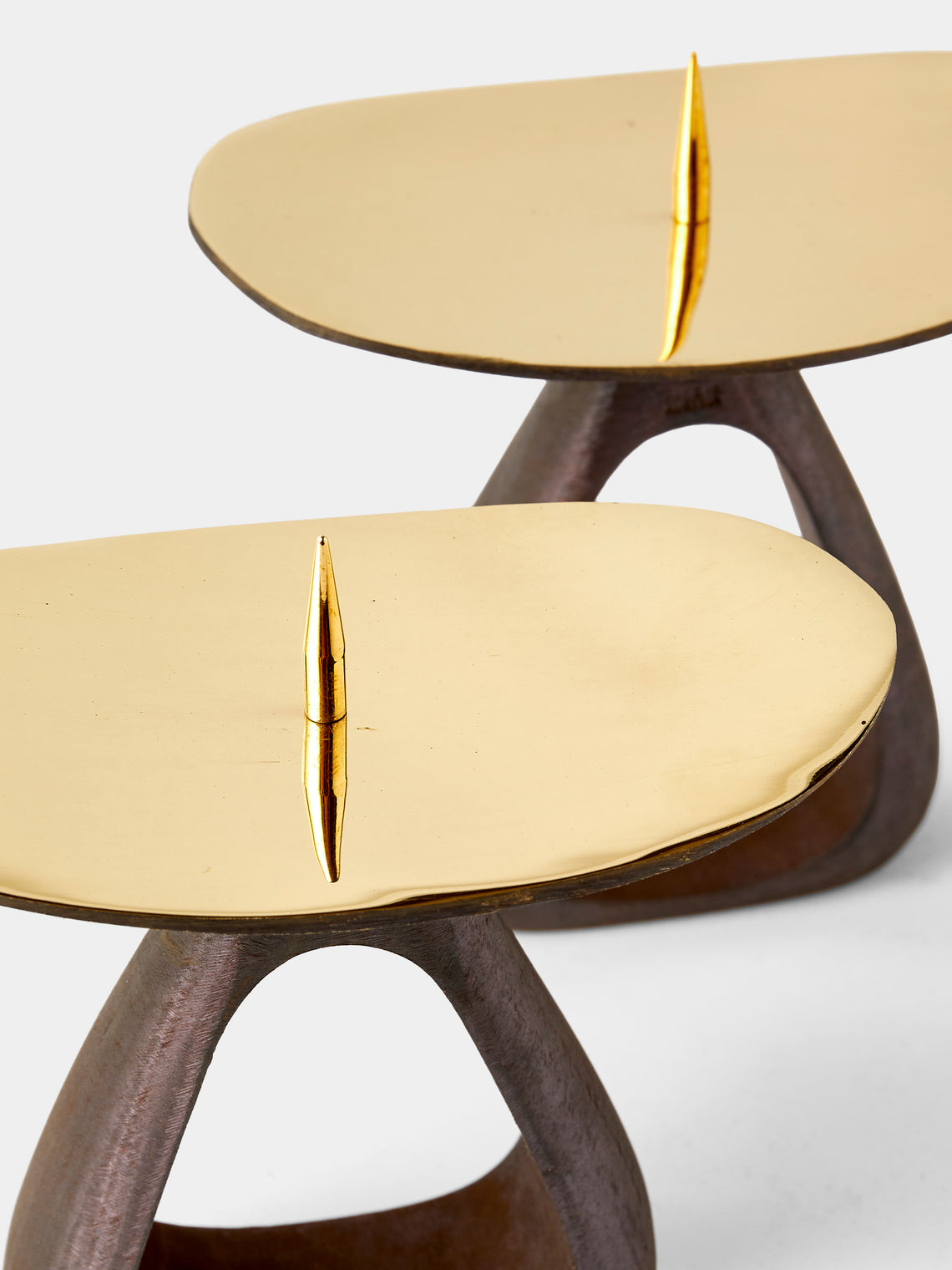 Carl Auböck - Brass Candle Holders (Set of 2) - Black - ABASK