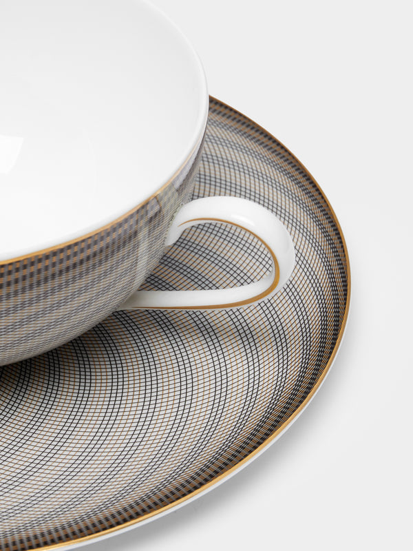 Raynaud - Oskar Porcelain Breakfast Cup and Saucer -  - ABASK