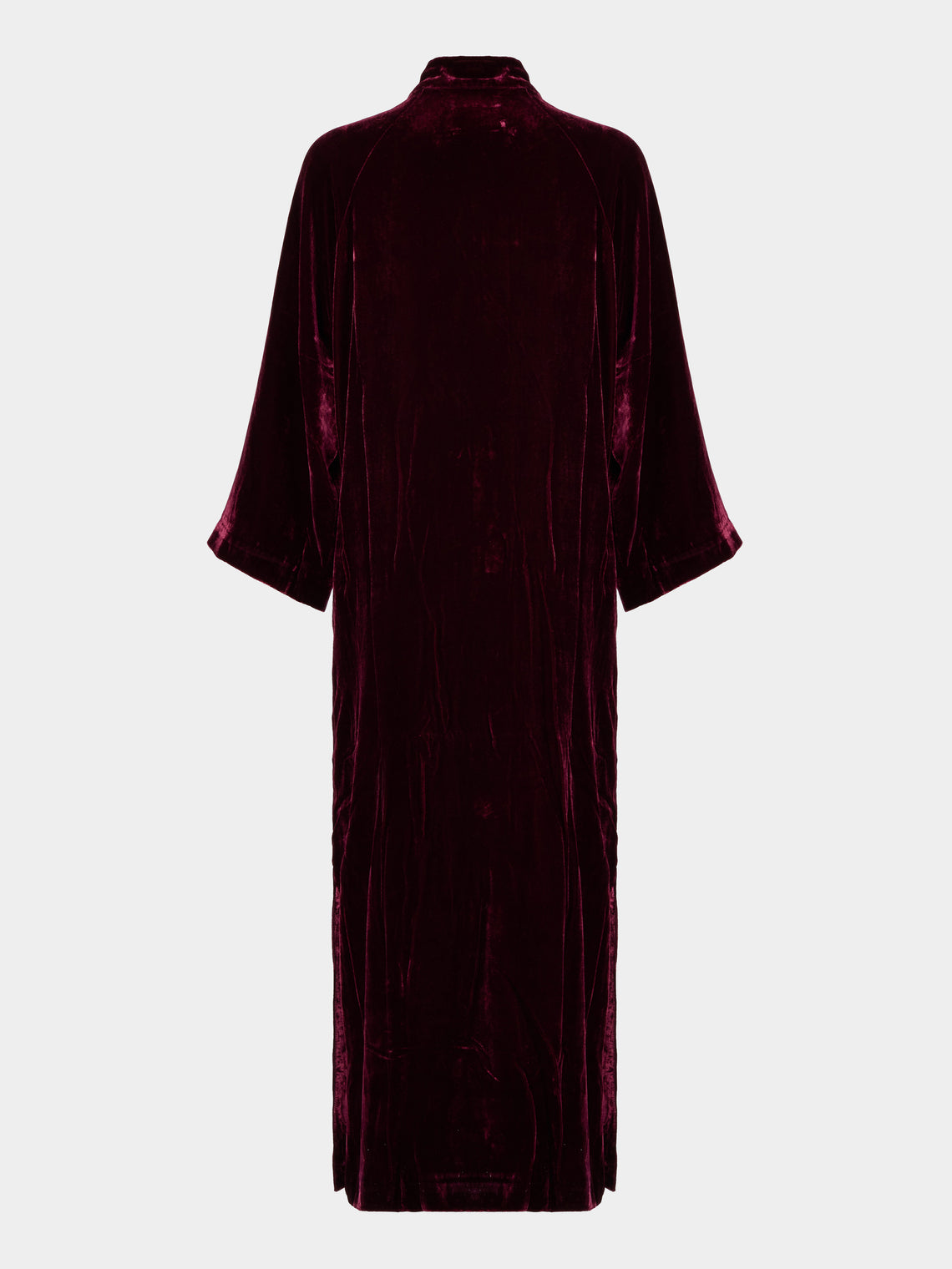 Yali Milano - Velvet Light Robe - Burgundy - ABASK