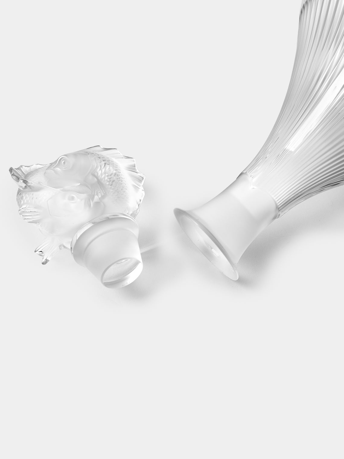 Lalique - Poissions No. 2 Crystal Decanter - Clear - ABASK