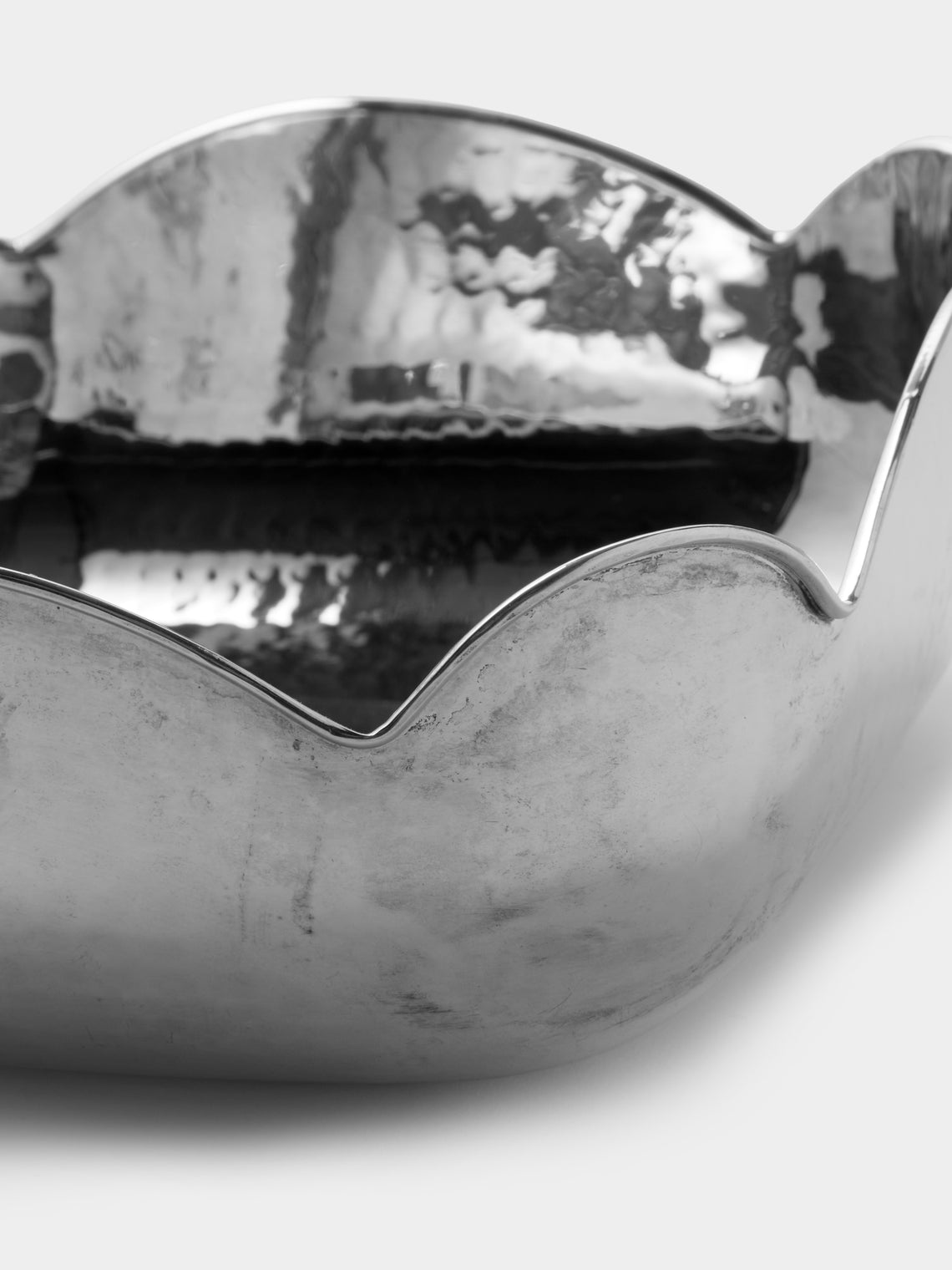 Antique and Vintage - 1960s Solid Silver Scalloped Bowl - Silver - ABASK