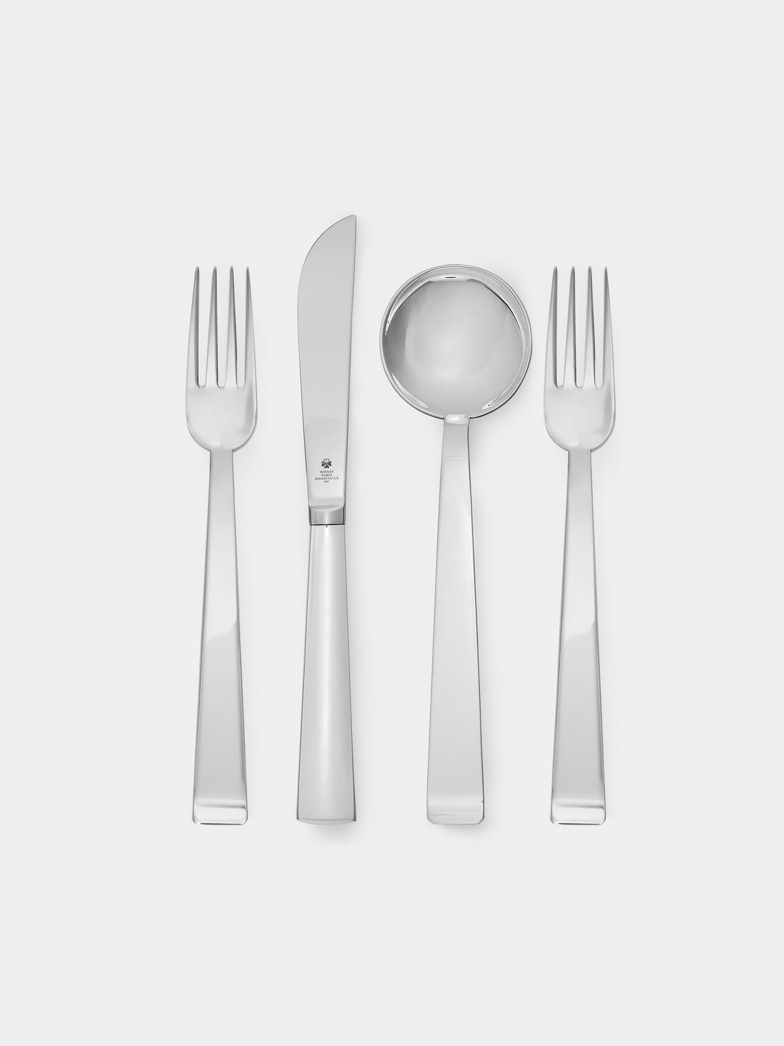 Wiener Silber Manufactur - Josef Hoffmann 135 Silver-Plated Starter/Dessert Cutlery (Set of 4) - Silver - ABASK - 