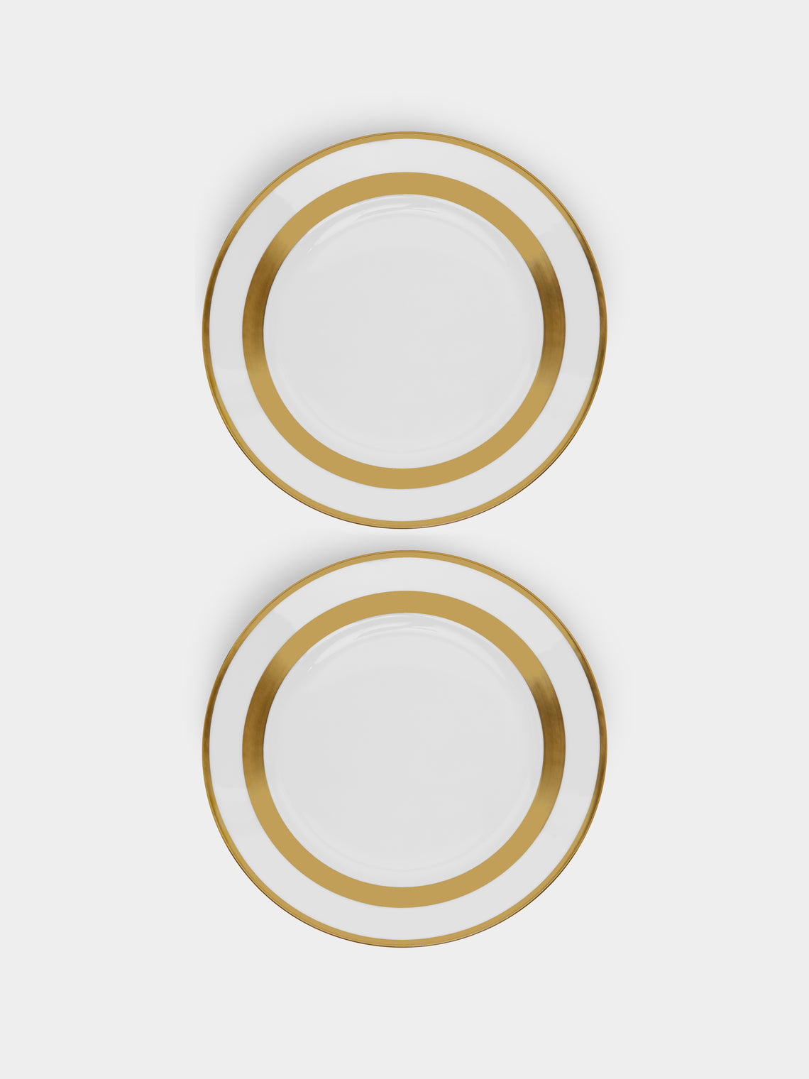 Robert Haviland & C. Parlon - William Porcelain Dinner Plates – 11in/28cm (Set of 2) - Gold - ABASK - 