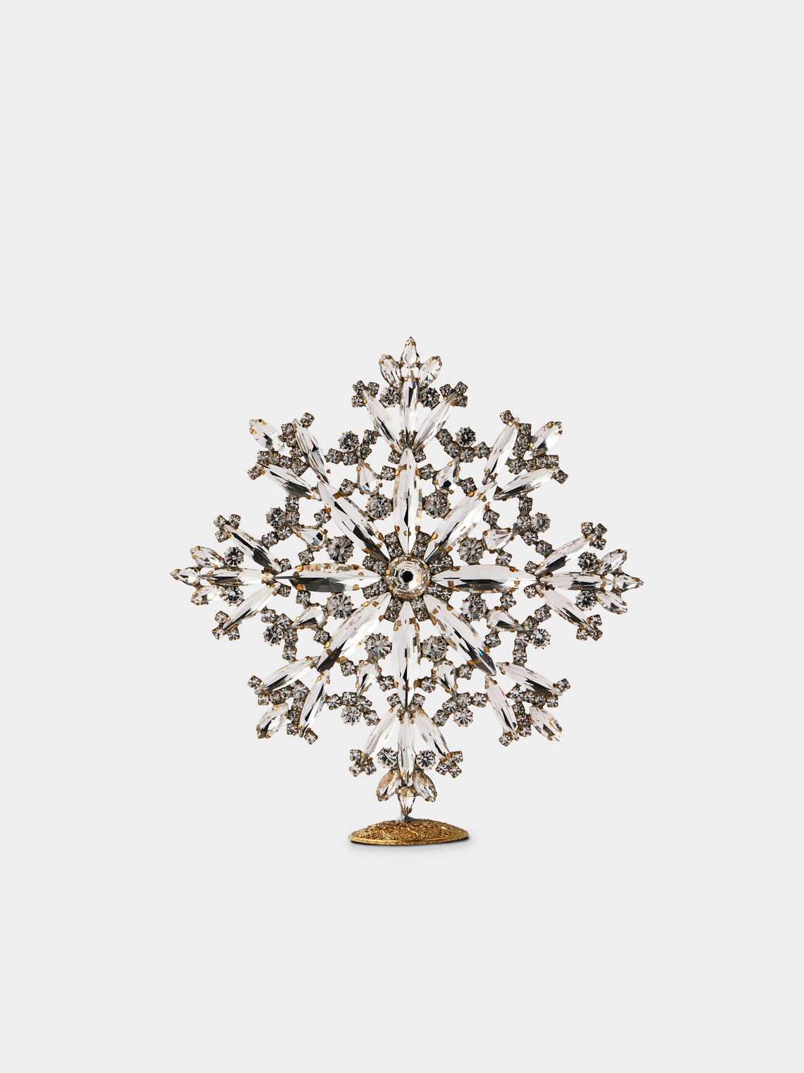 ABASK Decorations - Sparkling Czech Crystal Snowflake - Clear - ABASK - 