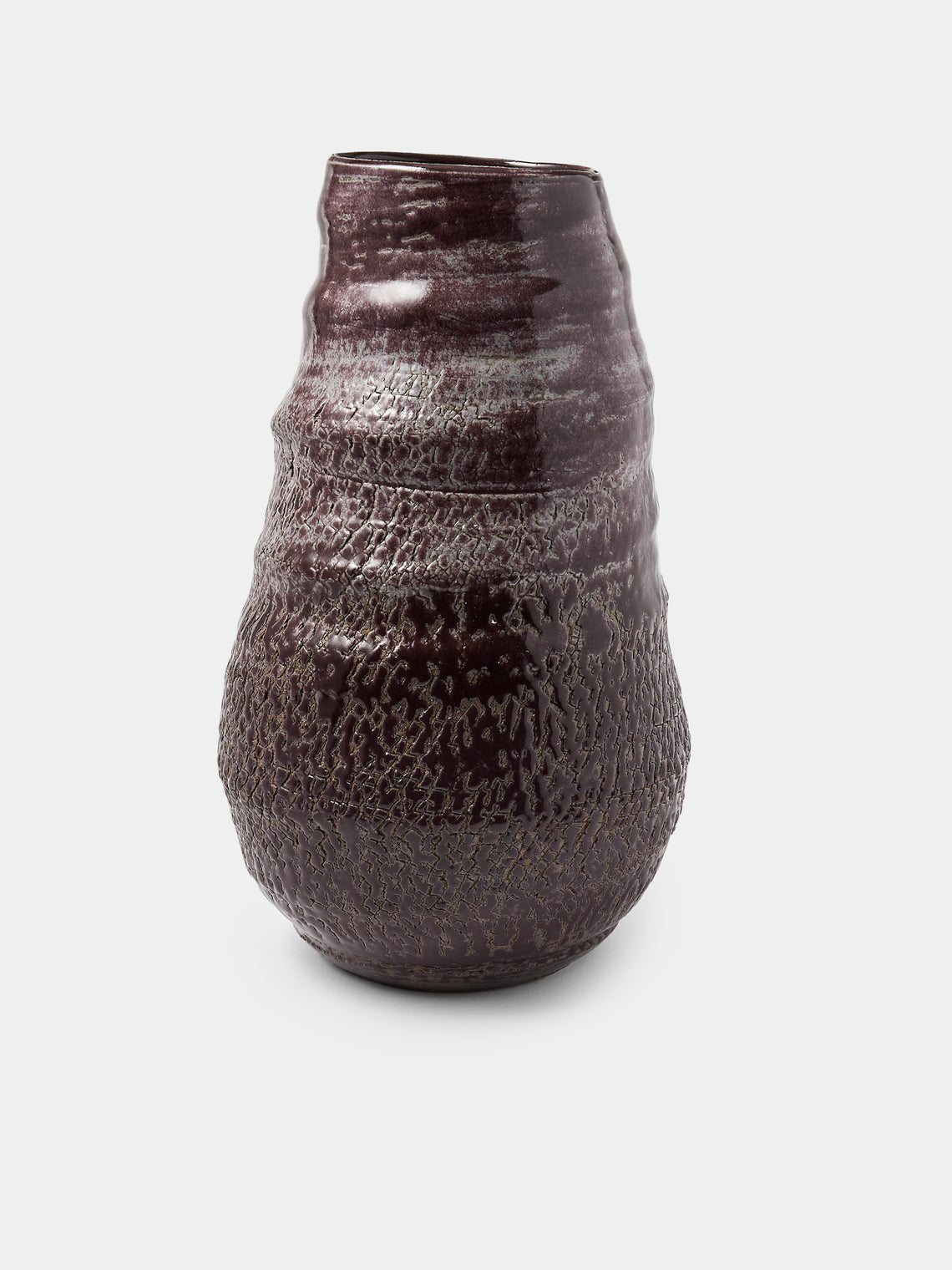 Peter Speliopoulos Projects - Hand-Thrown Stoneware Vase (13.5in/34.5cm) - Brown - ABASK - 