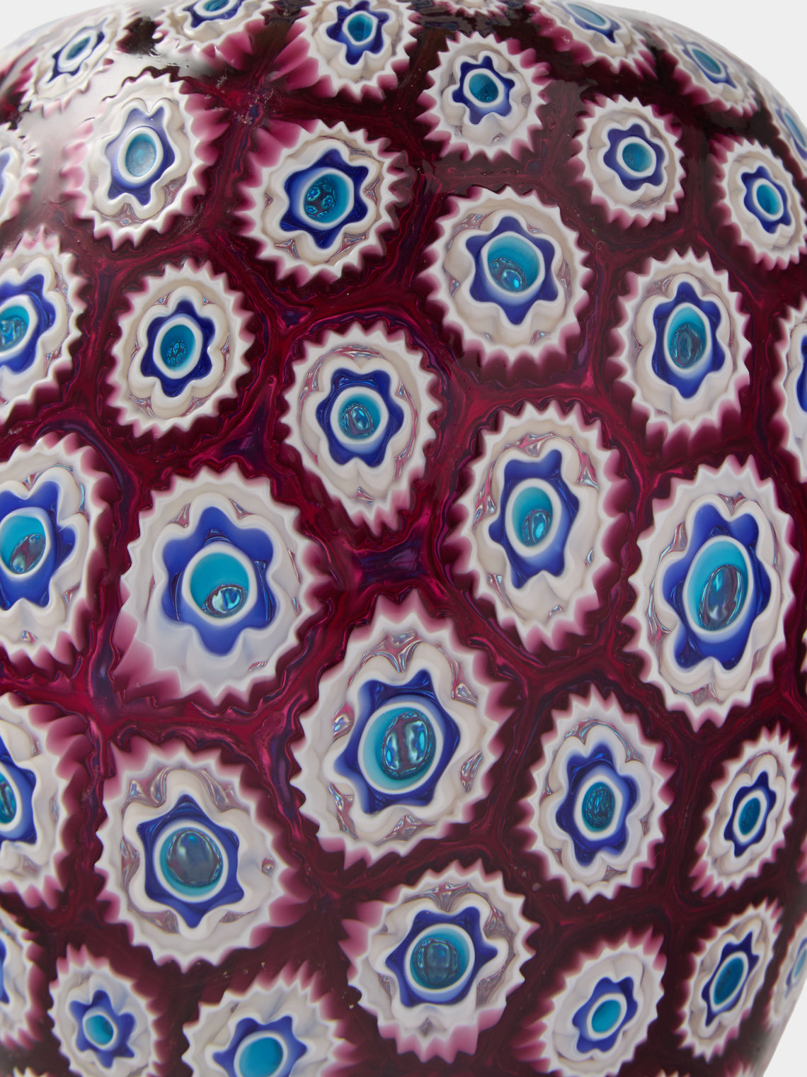 Antique and Vintage - 1950s Barovier Glass Vase (10in/25cm) - Purple - ABASK