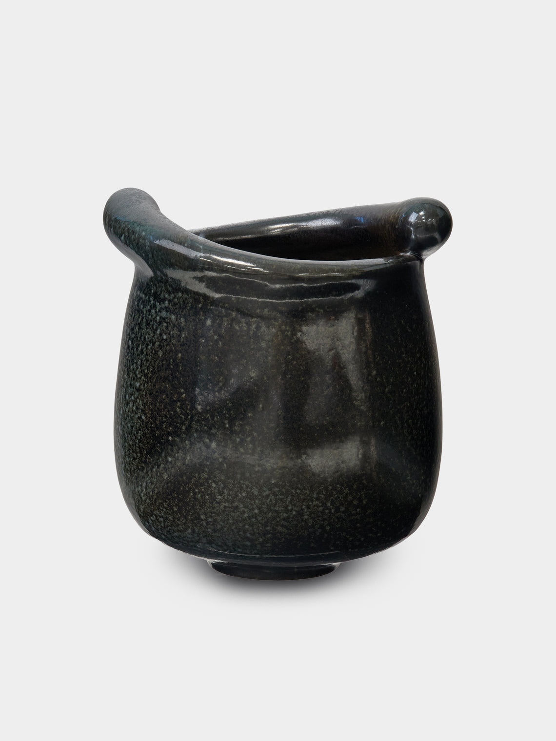 Ruth King - Spurs Hand-Built Ceramic Bowl - Black - ABASK - 