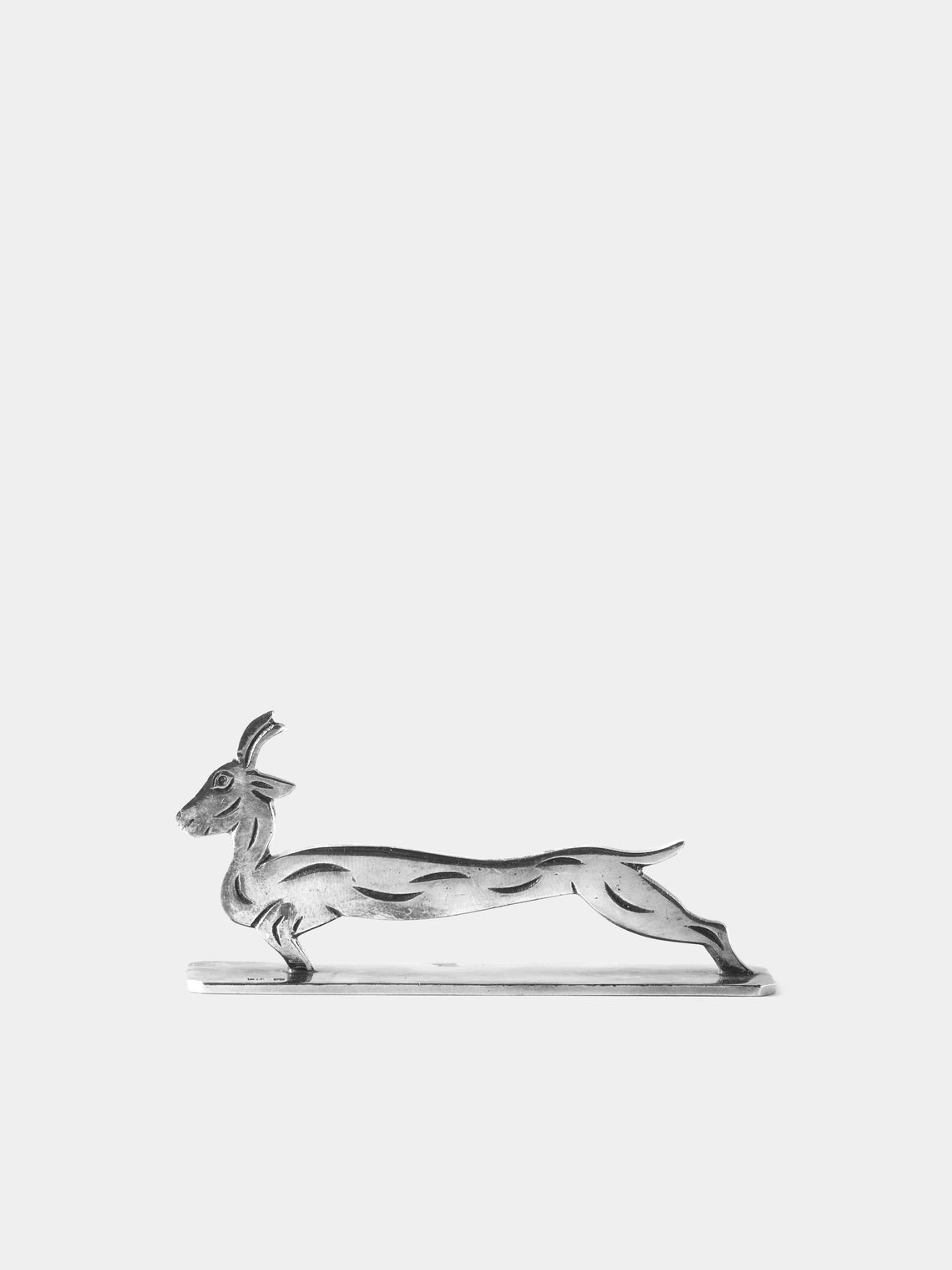 Antique and Vintage - Mid Century Silver Plated Animals Knife Rests (Set of 6) - Silver - ABASK