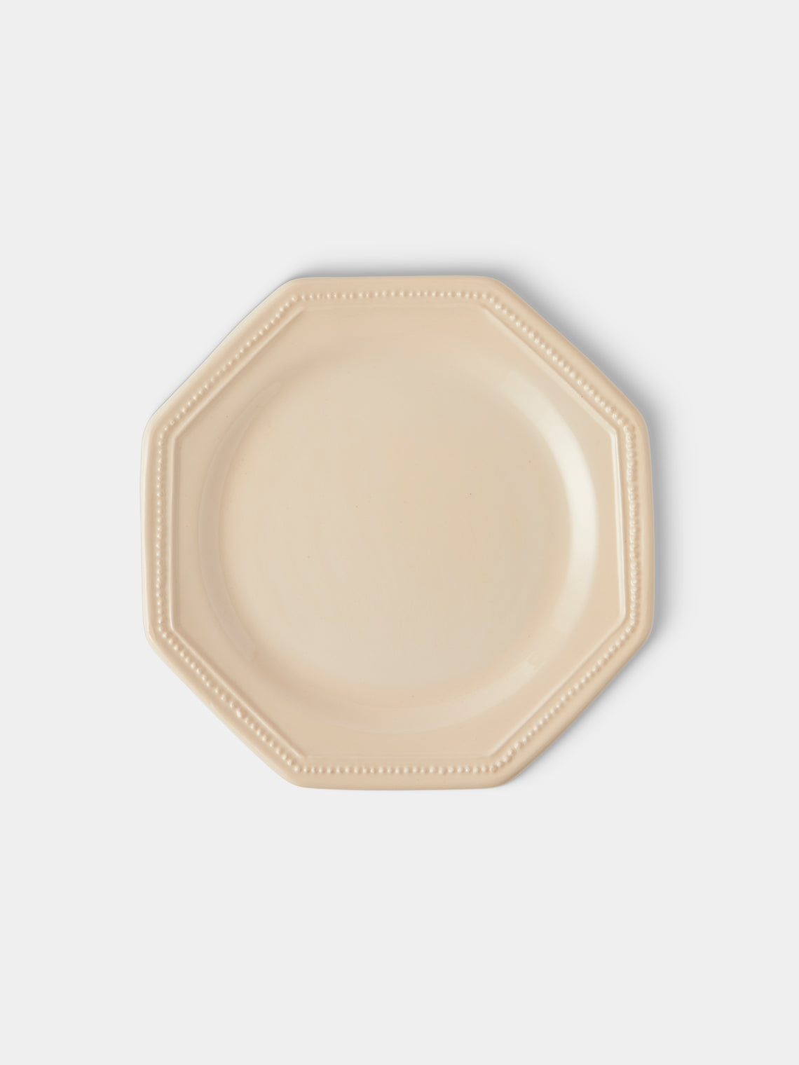 Maison Pichon Uzès - Louis XVI Hand-Glazed Ceramic Side Plates – 9in/23cm (Set of 4) - White - ABASK