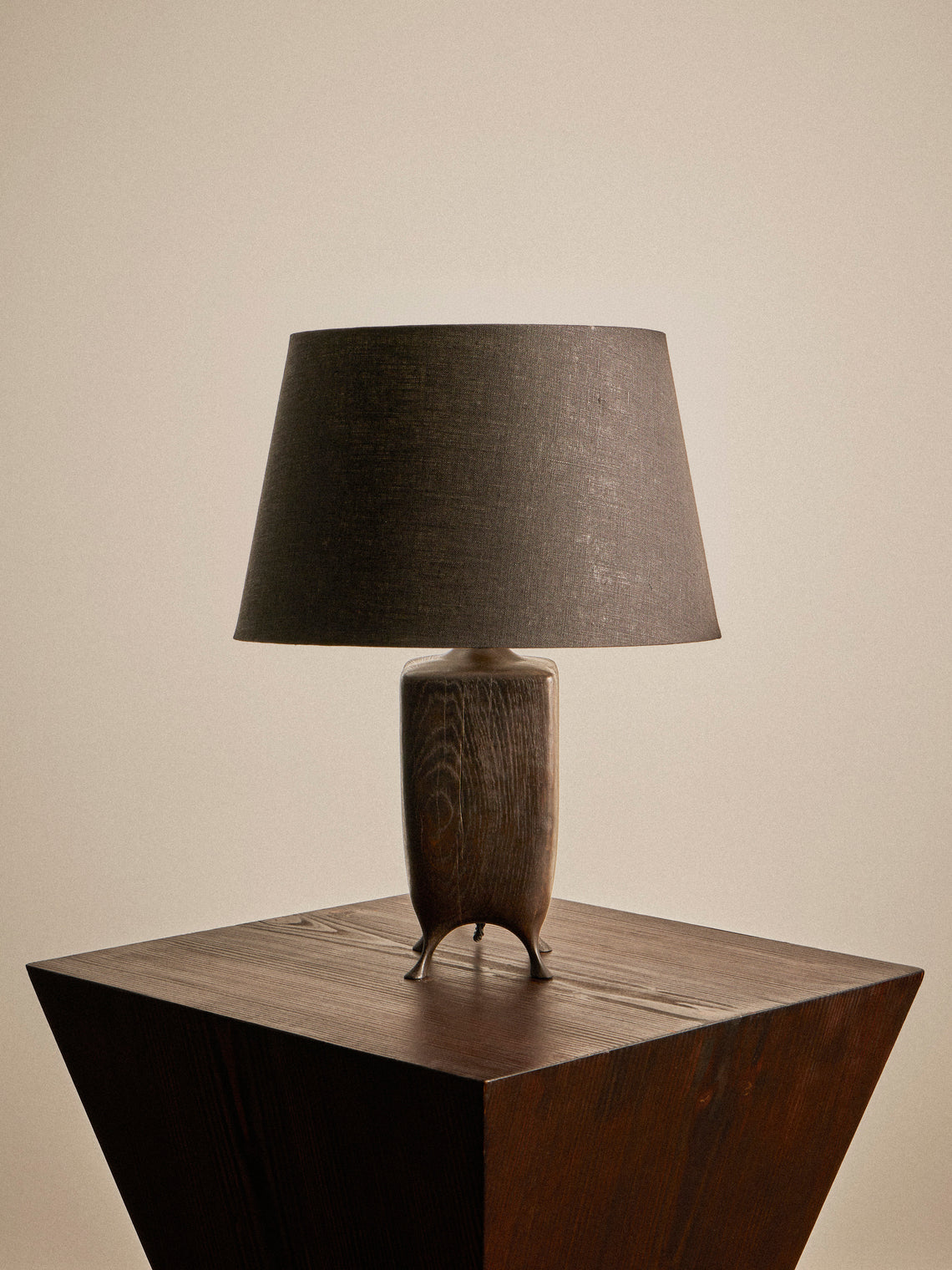 Jamie Gaunt Designs - No. 2 Ebonized Oak Table Lamp - Black - ABASK