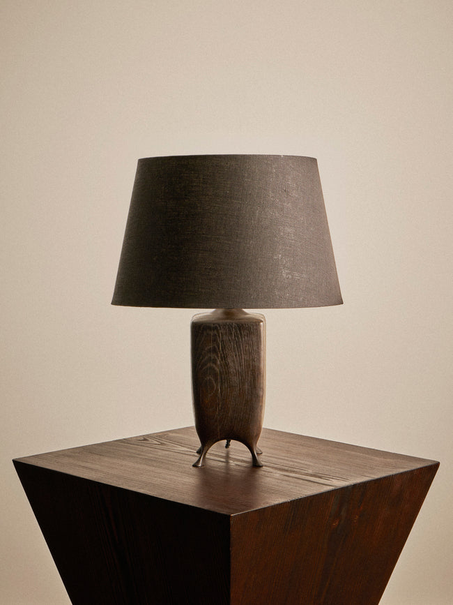 Jamie Gaunt Designs - No. 2 Ebonized Oak Table Lamp - Black - ABASK