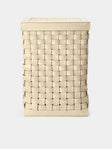 Riviere - Barcelona Water-Resistant Leather Laundry Basket - Ivory - ABASK - 