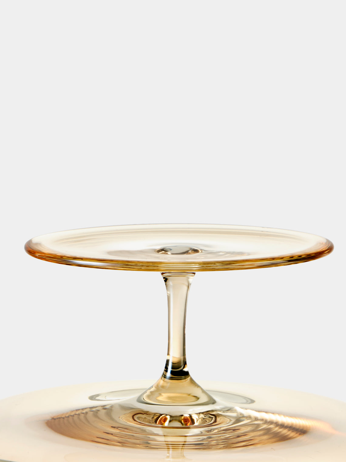 Lobmeyr - Hand-Blown Crystal Flat Candy Dish - Gold - ABASK