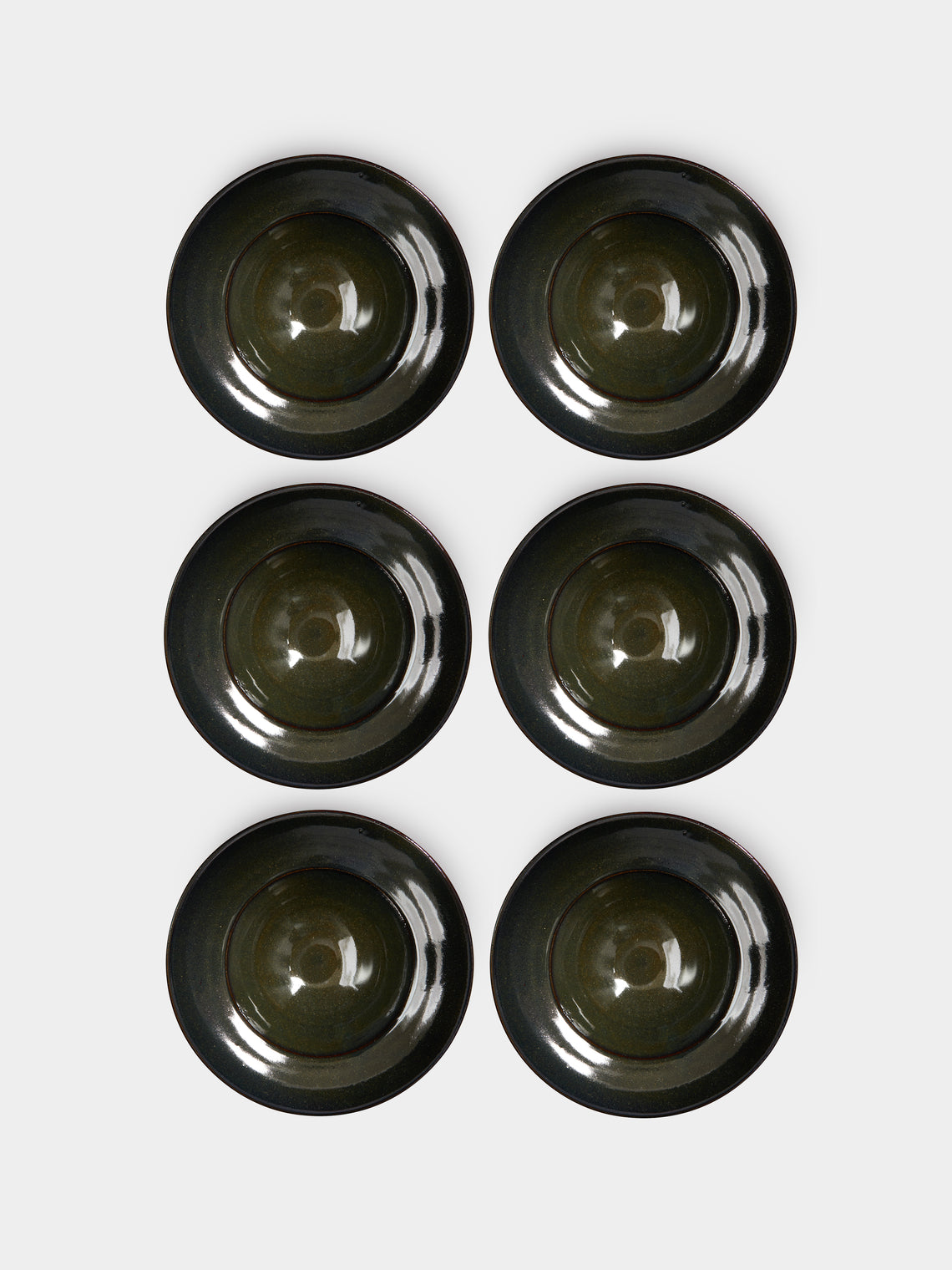 Mervyn Gers Ceramics - Hand-Glazed Ceramic Large Bowls (Set of 6) -  - ABASK