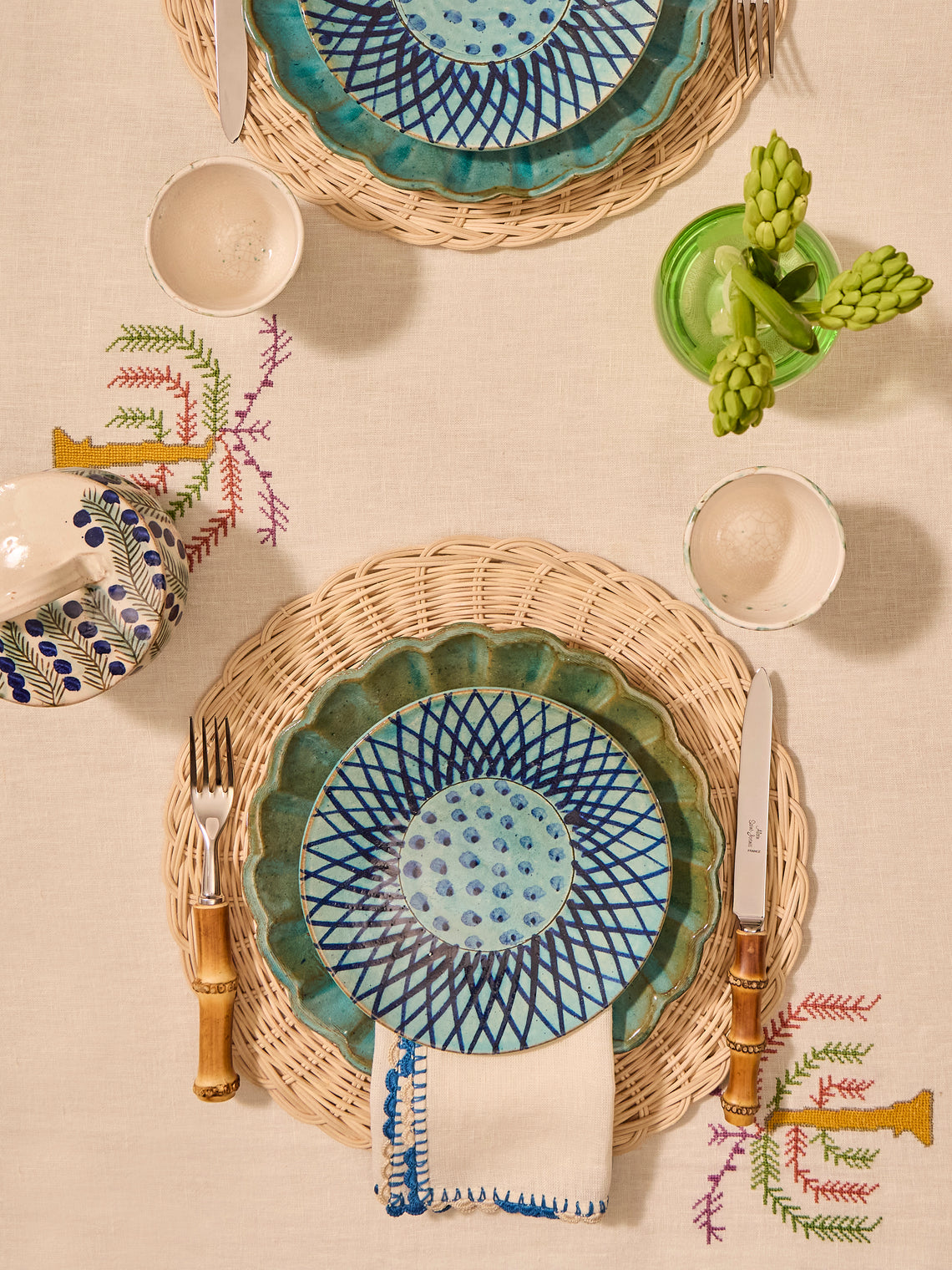 Handwoven Wicker Round Placemats (Set of 4)