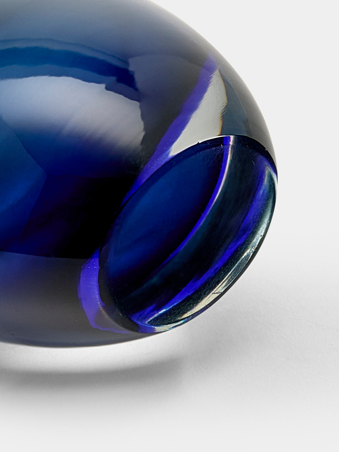 Antique and Vintage - 1950s Flavio Poli Murano Glass Perfume Bottle - Blue - ABASK