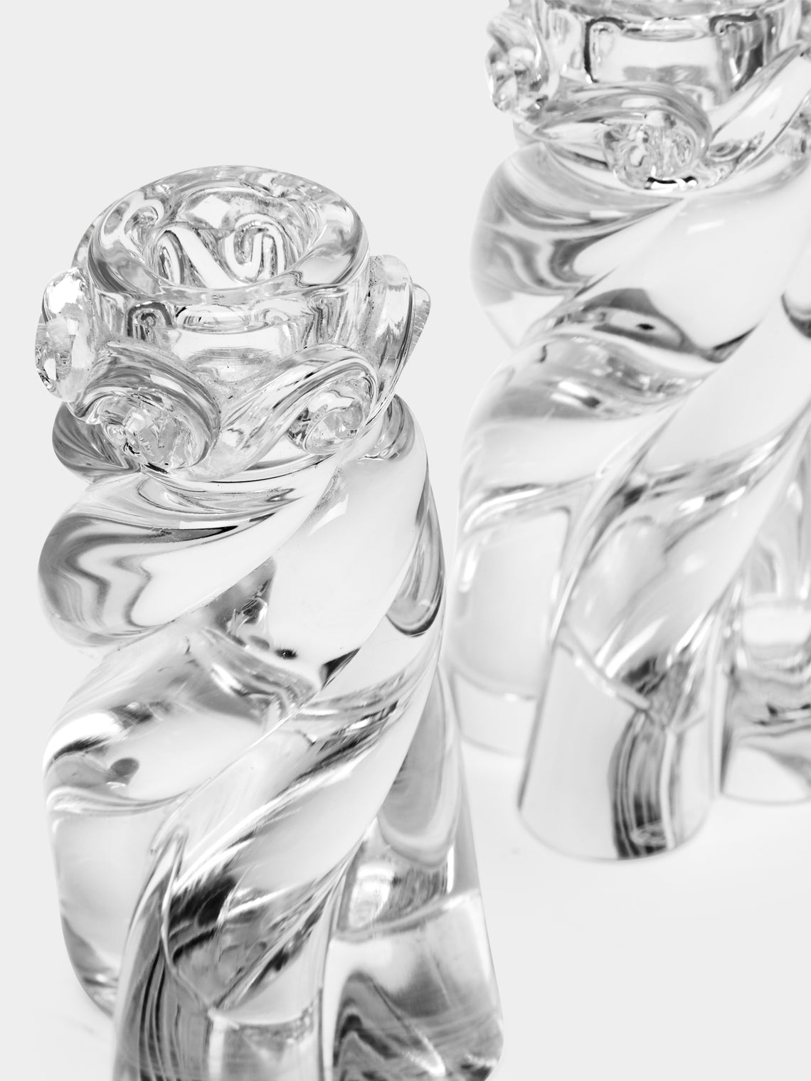 Antique and Vintage - 1920s Baccarat Crystal Candle Holders (Set of 3) -  - ABASK