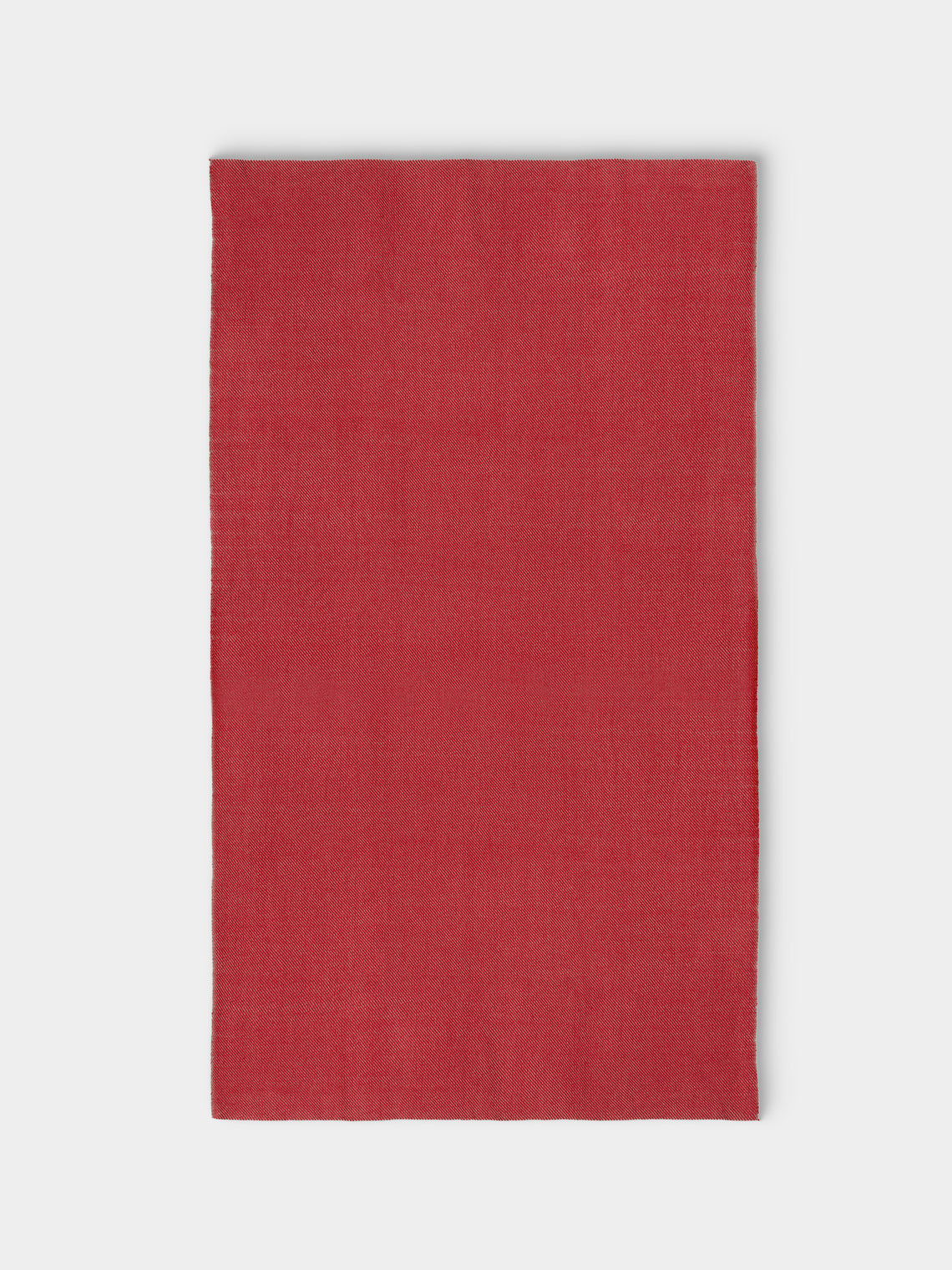 Me & K - Reversible Merino Wool and Cashmere King-Size Blanket (106in/2.7m) - Red - ABASK - 