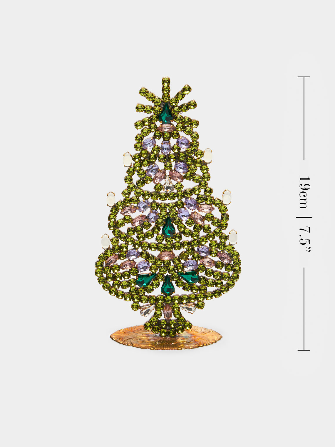 Antique and Vintage - 1930s Czech Jewelled Small Christmas Tree -  - ABASK