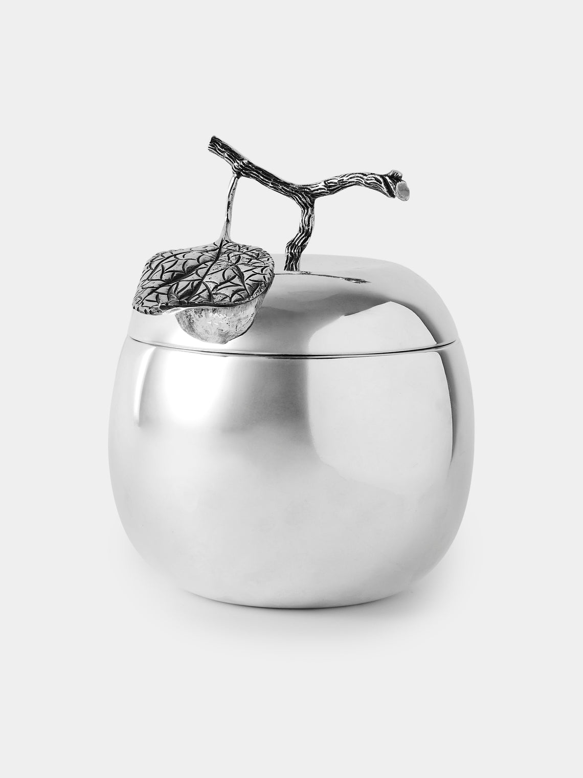 Antique and Vintage - 1960s Teghini Firenze Silver-Plated Apple Ice Bucket - Silver - ABASK - 