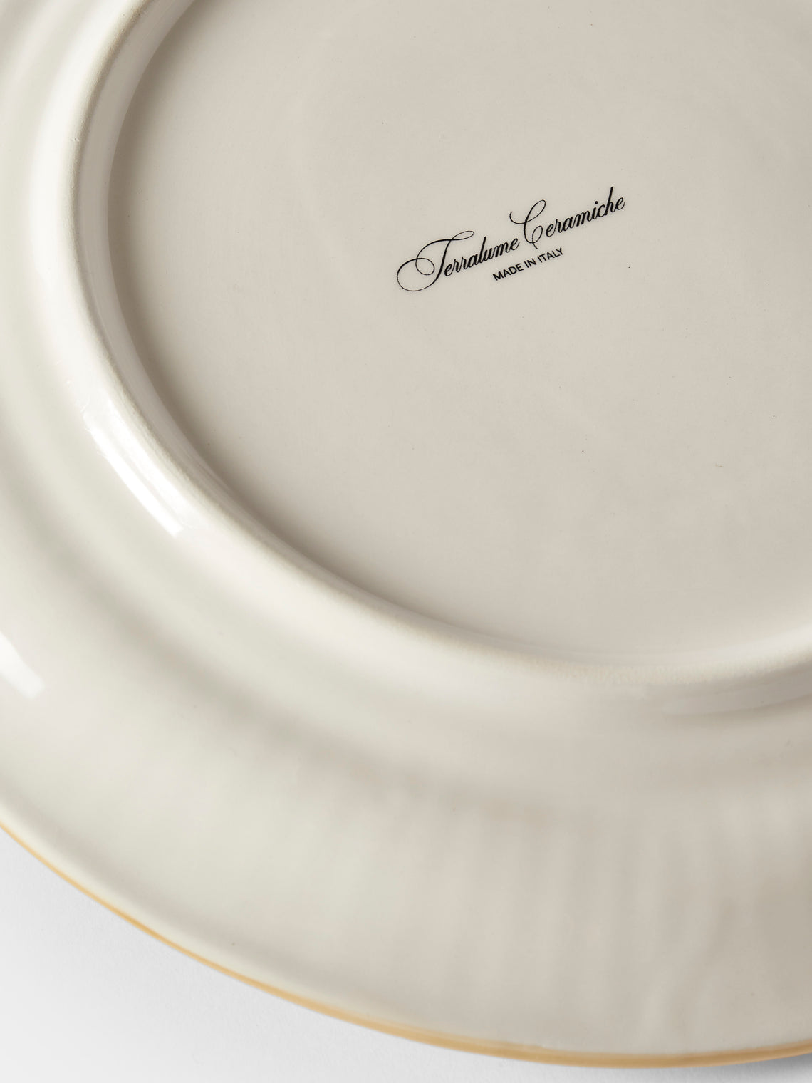 Tessalume Ceramiche - Wicker Hand-Painted Ceramic Dinner Plates (Set of 4) - White - ABASK