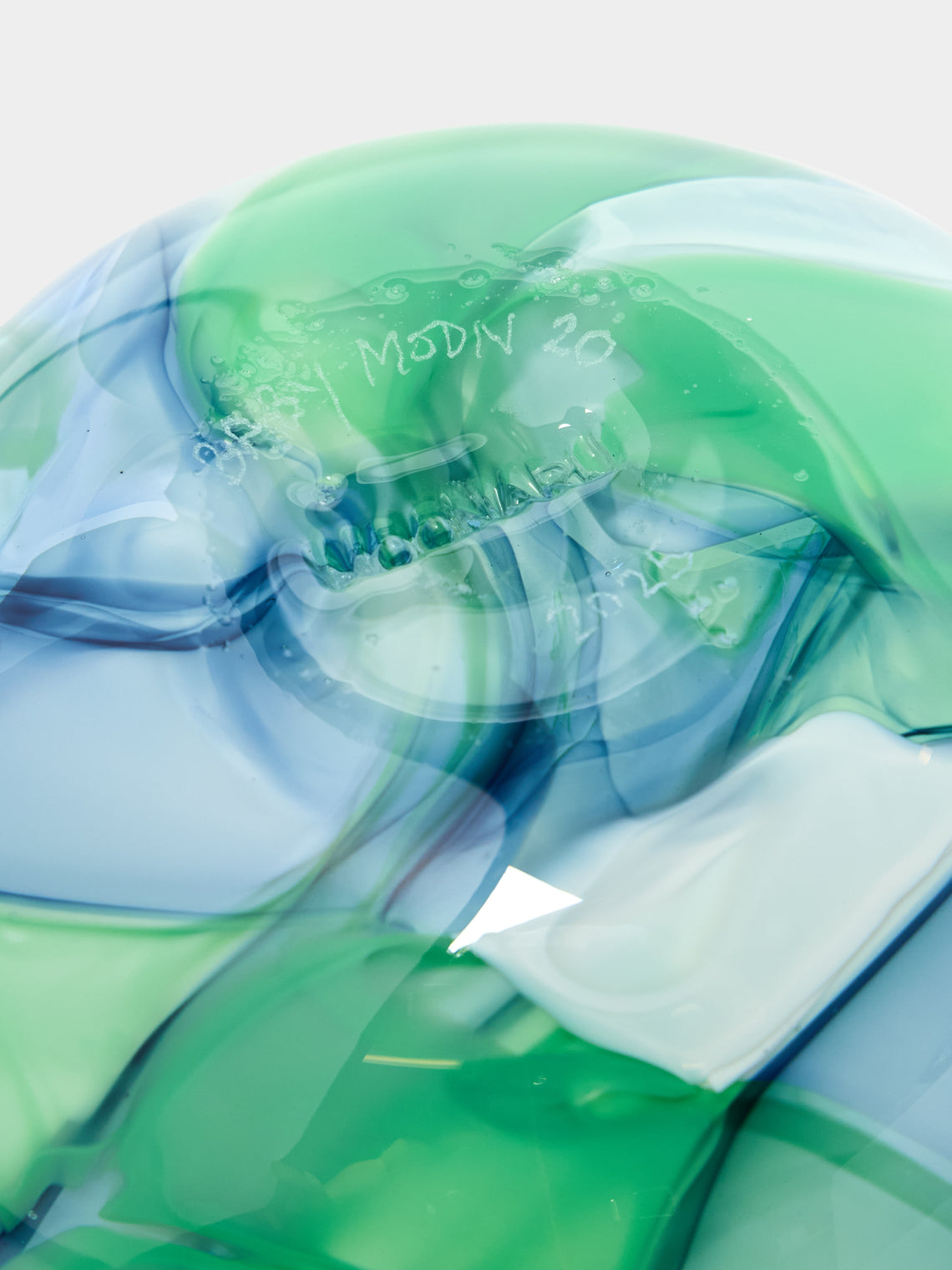 Moonarij - Babymoon Hand-Blown Glass Vase (4.5in/12cm) - Green - ABASK