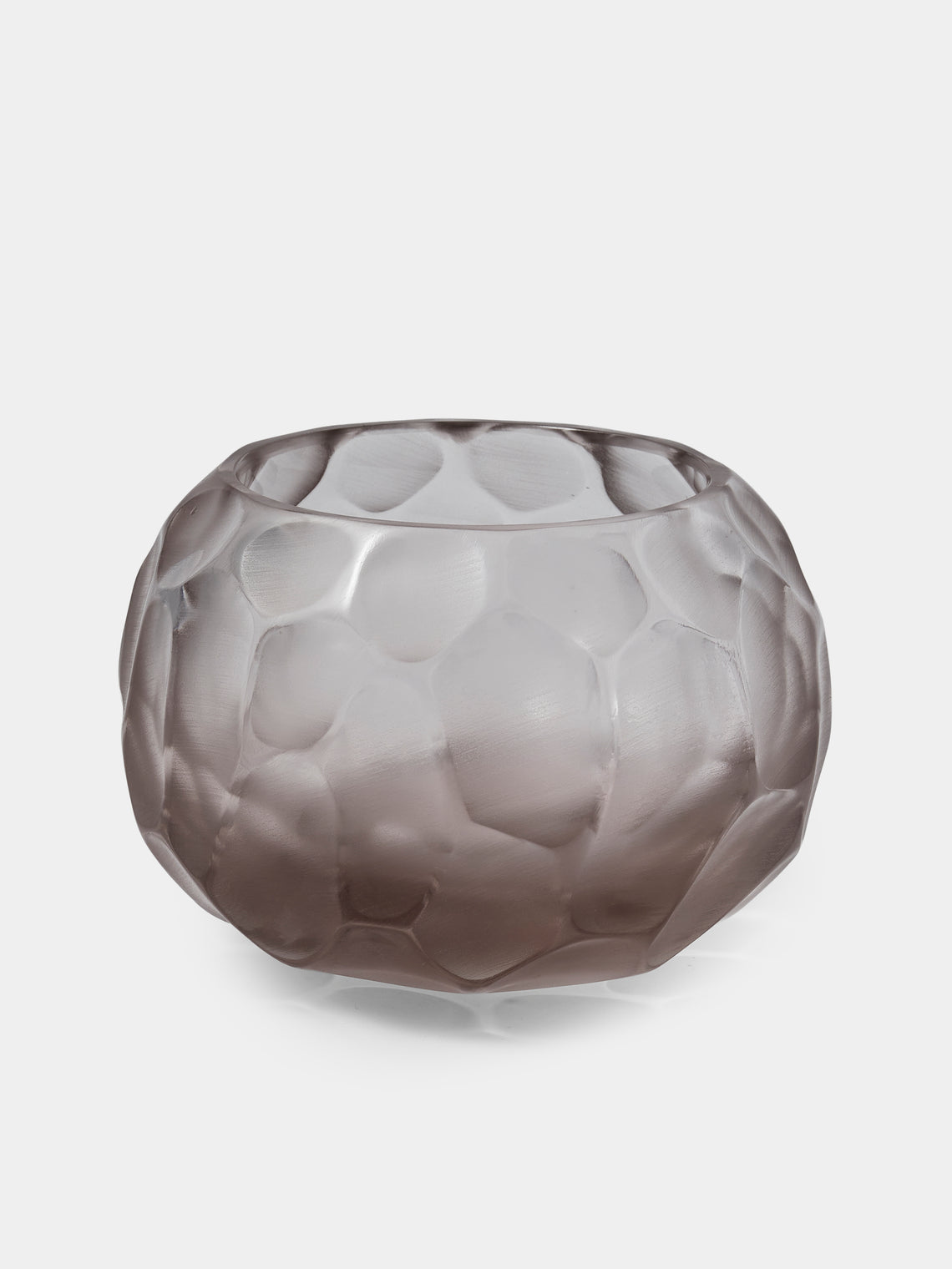 Micheluzzi Glass - Bocia Lilla Bamboo Hand-Blown Murano Glass Vase (6in/15cm) - Lilac - ABASK - 
