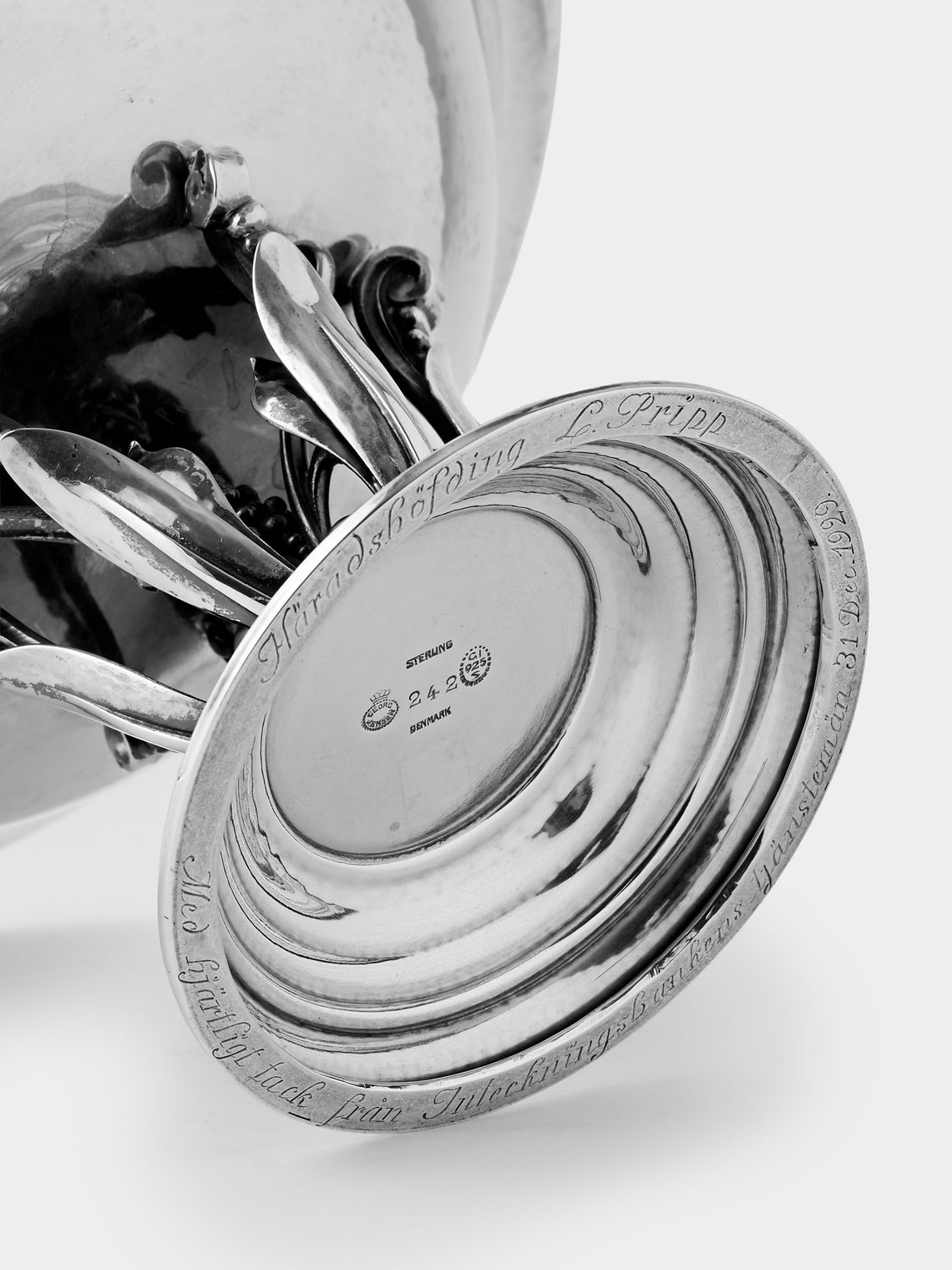 Antique and Vintage - 1920s-1930s Johan Rohde for Georg Jensen No. 242 Sterling Silver Bowl - Silver - ABASK