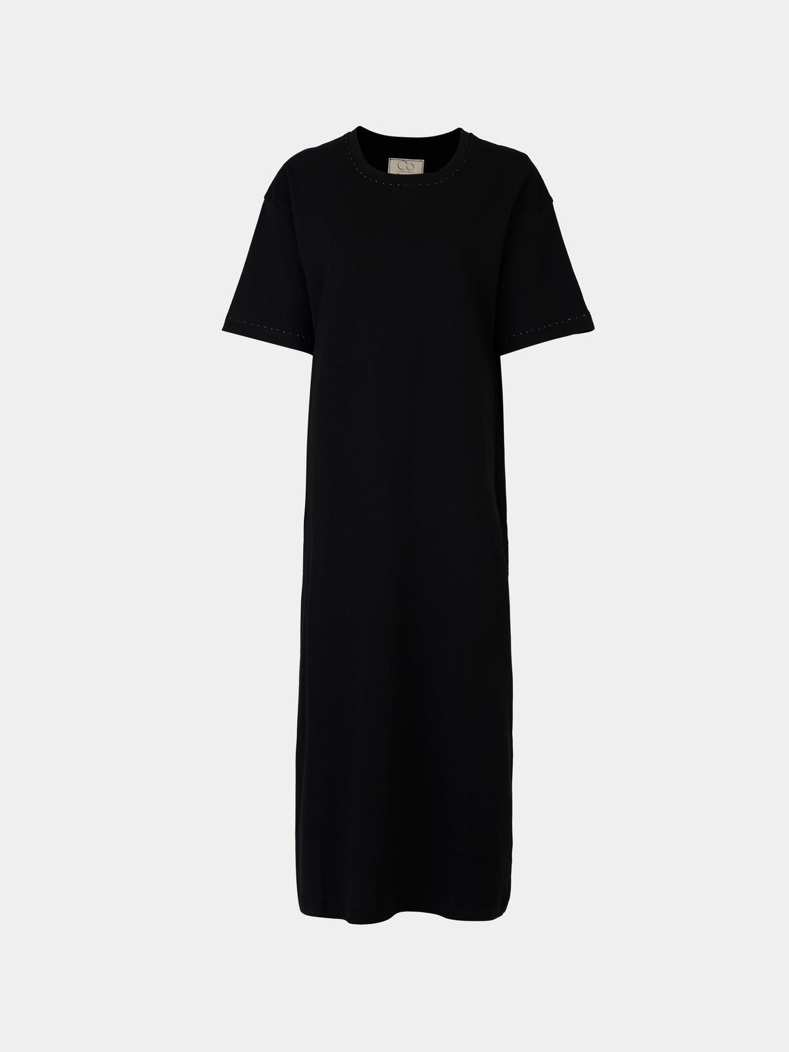 Considered Objects - Bamboo Viscose T-Shirt Dress | Size: S - Black - ABASK - 