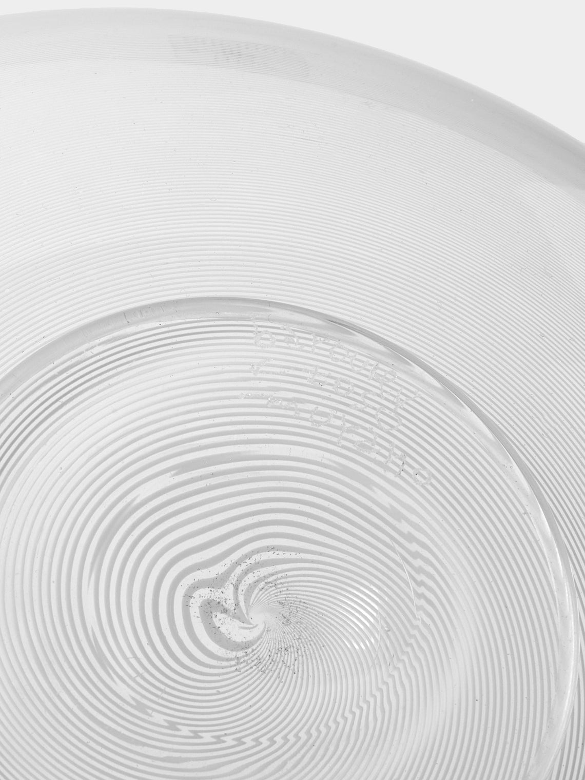 Antique and Vintage - 1970s Half-Filigree Murano Glass Bowl - Clear - ABASK