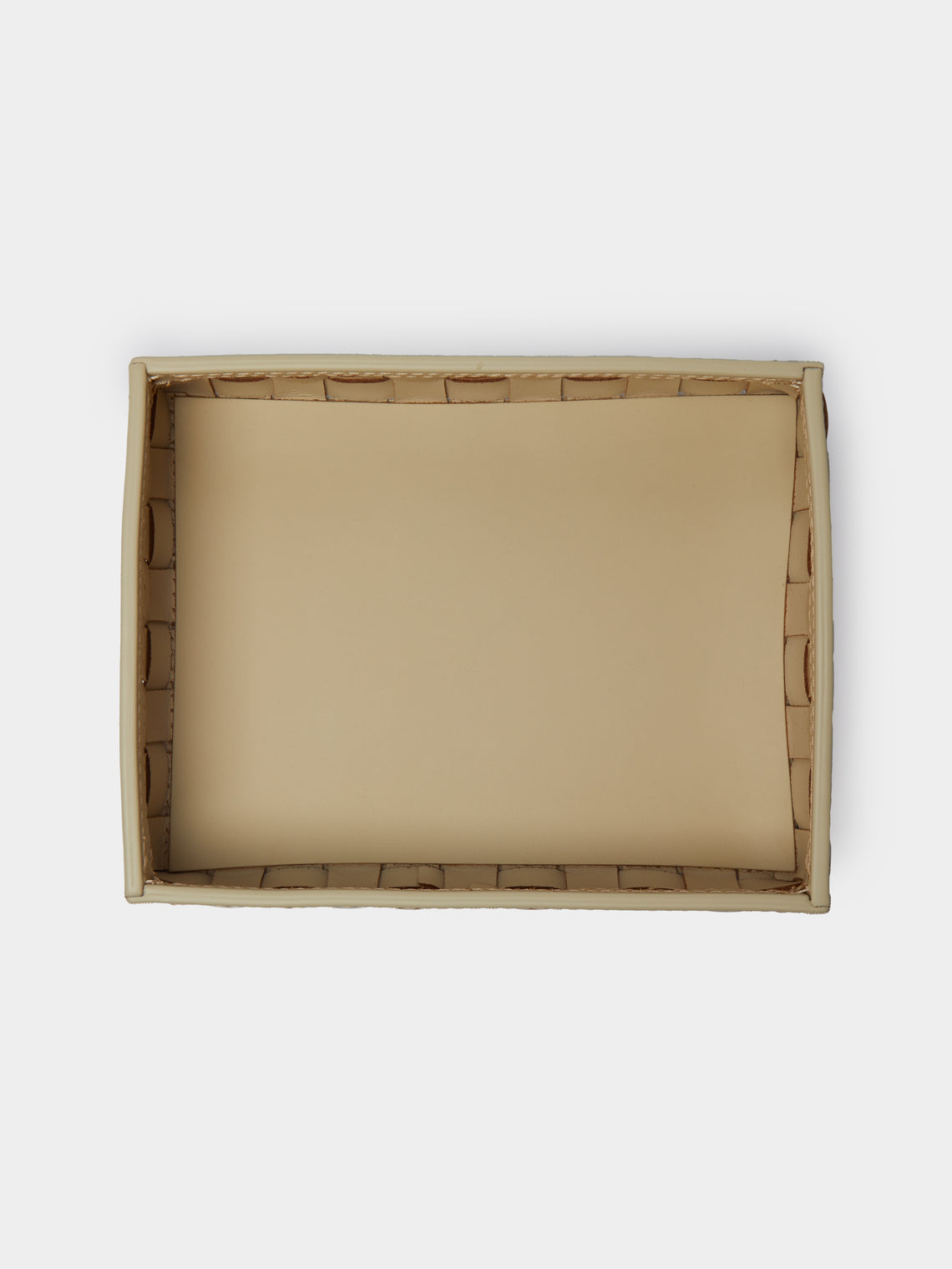 Riviere - Woven Leather Tray -  - ABASK