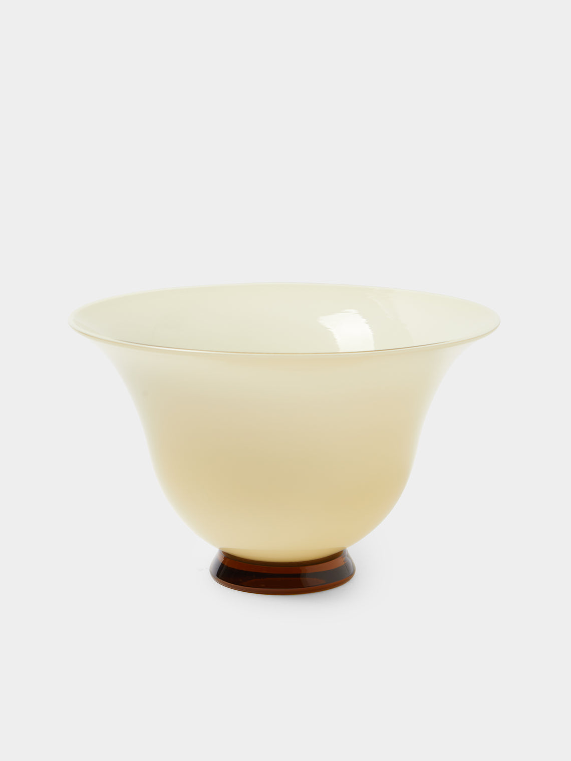 Venini - 1930 Anni Trenta Hand-Blown Murano Glass Bowl - Yellow - ABASK - 