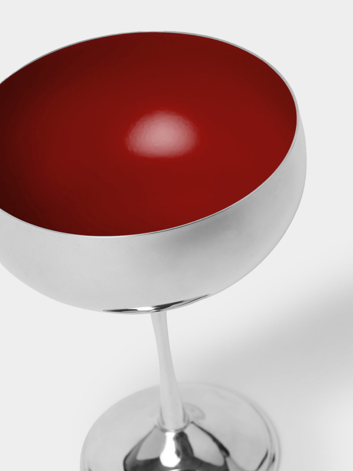 Jarosinski & Vaugoin - Silver-Plated and Burnt Lacquer Champagne Coupe - Silver - ABASK