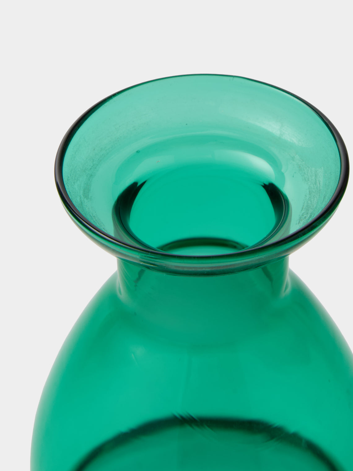 Antique and Vintage - 1960s NasonMoretti Murano Glass Bottle - Green - ABASK