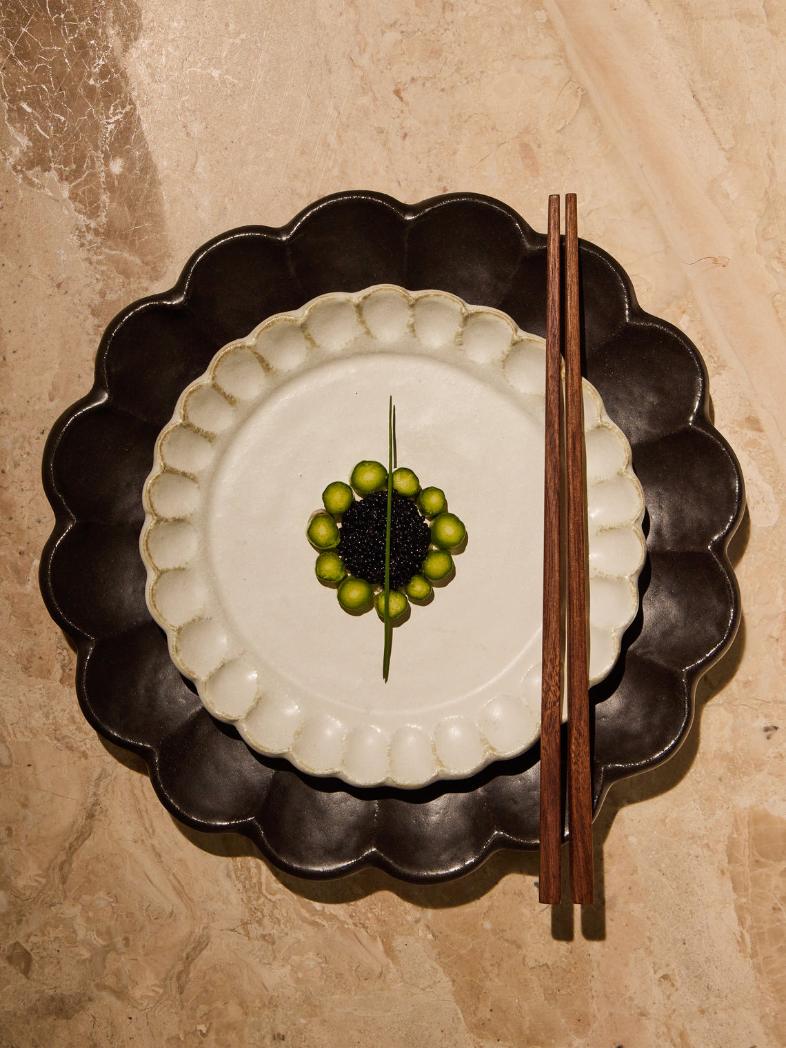 Kaneko Kohyo - Coco Ceramic Bread Plates – 7in/17.5cm (Set of 4) - White - ABASK