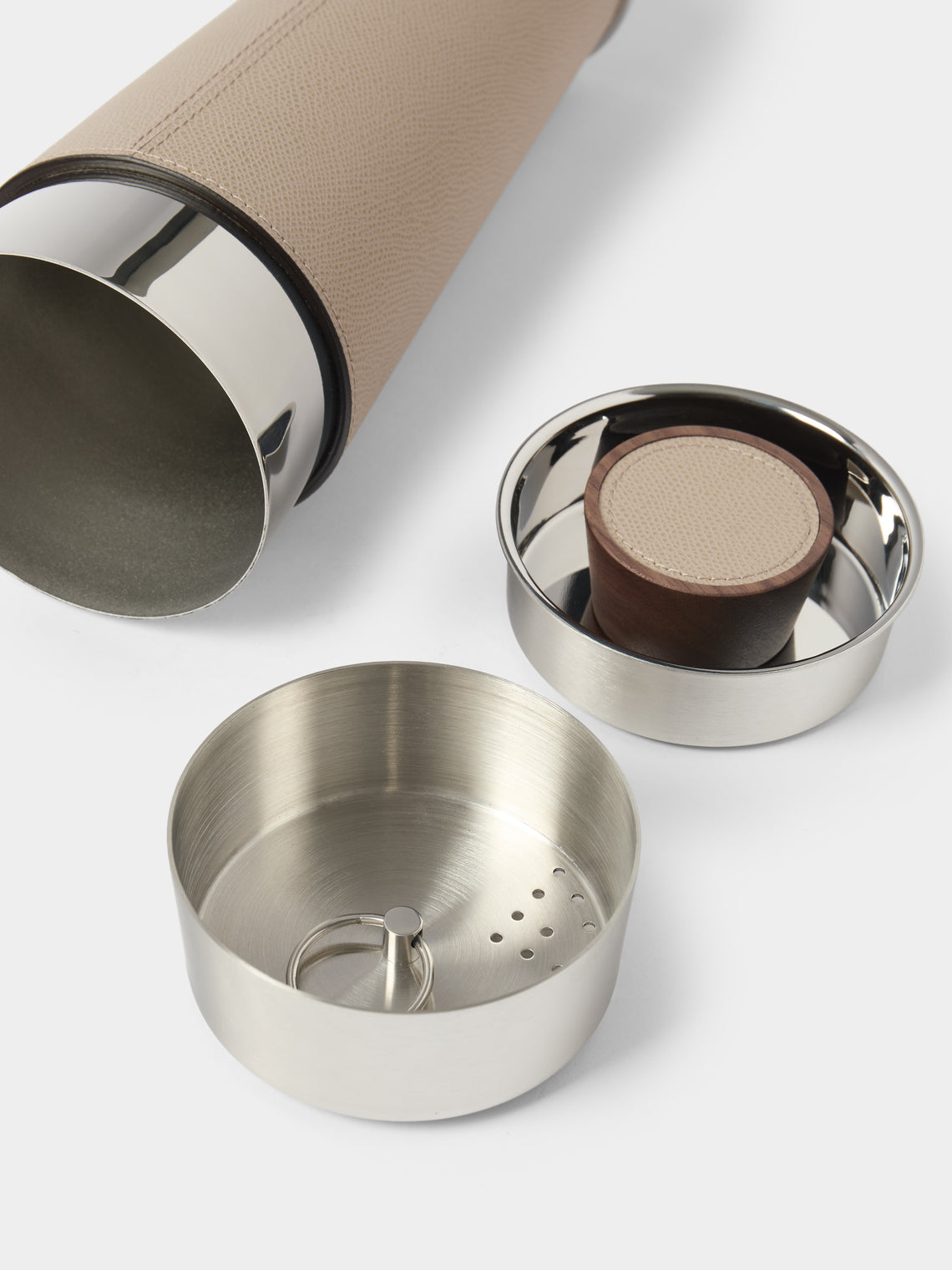 Giobagnara - Ocean Leather Cocktail Shaker - Beige - ABASK