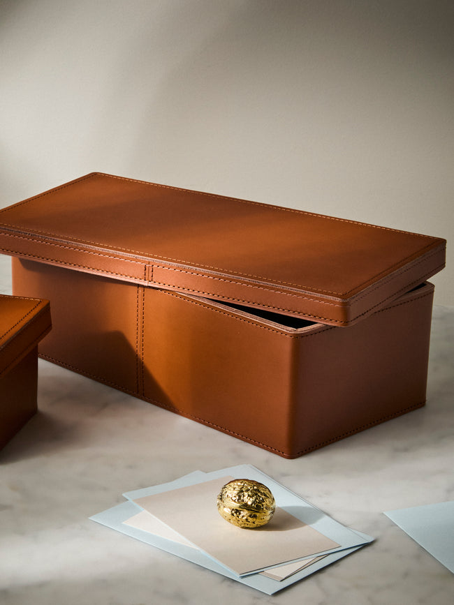 Rabitti 1969 - Inverno Leather Large Box - Orange - ABASK
