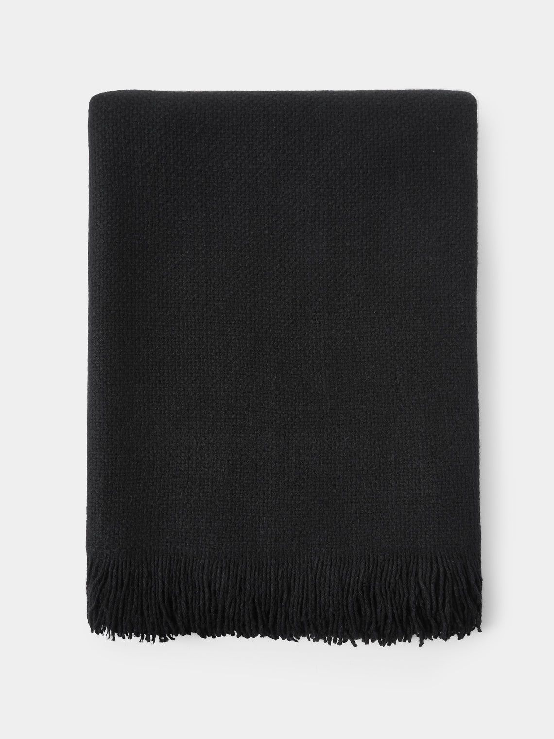 Denis Colomb - Mongolia Nubby Nomad Yak Throw (79in/2m) - Black - ABASK