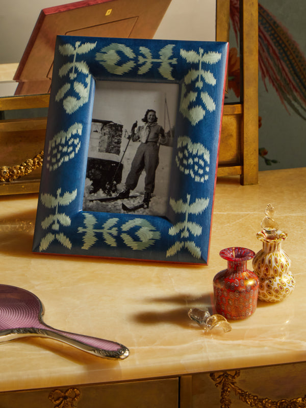 Silvia Furmanovich - Ikat Marquetry Wood Photo Frame -  - ABASK