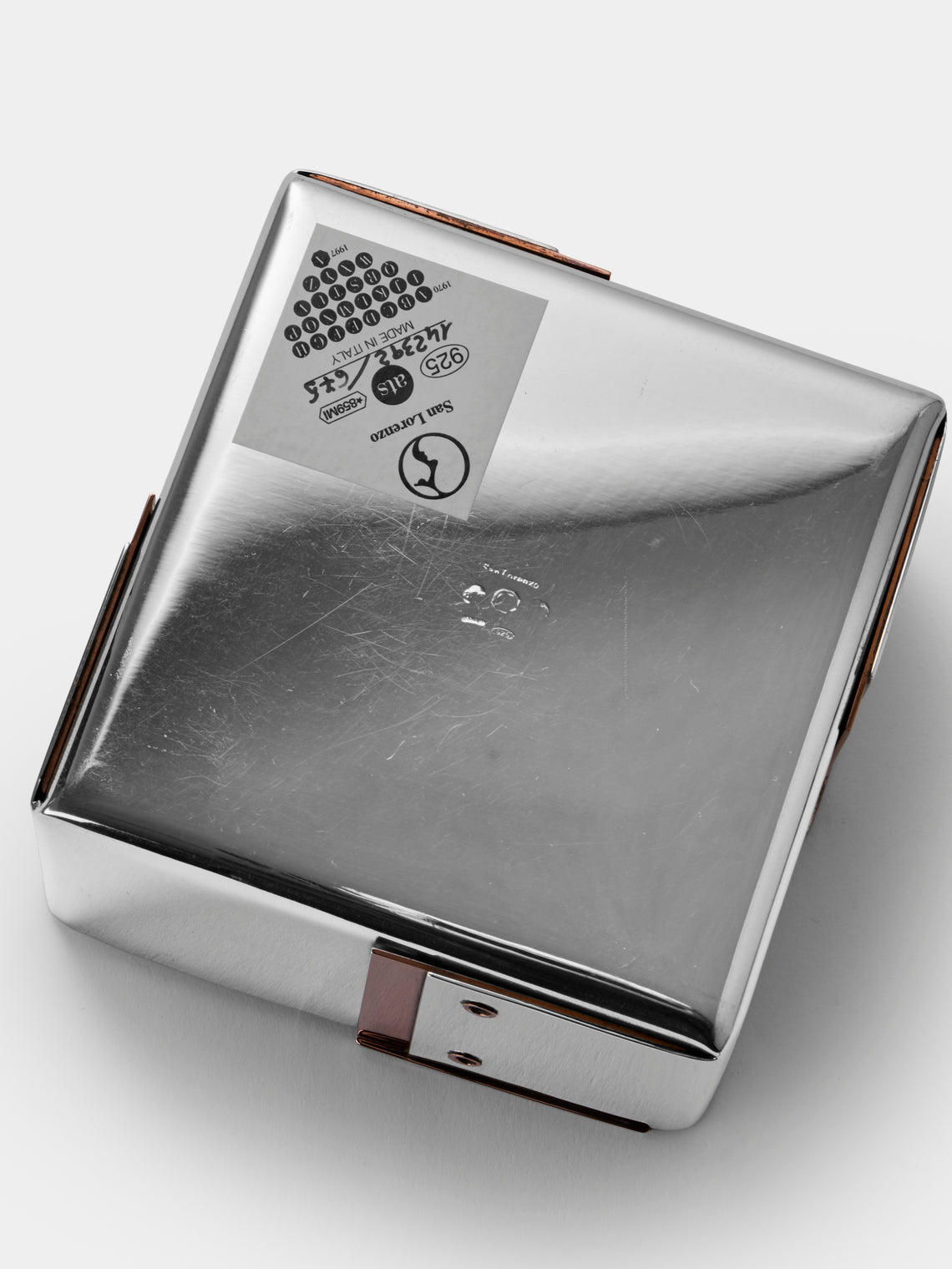 San Lorenzo - 1972 Afra and Tobia Scarpa Sterling Silver Square Box - Silver - ABASK