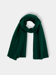 Me & K - Cashmere Solid Twill Scarf (78.5in/2m) - Green - ABASK - 