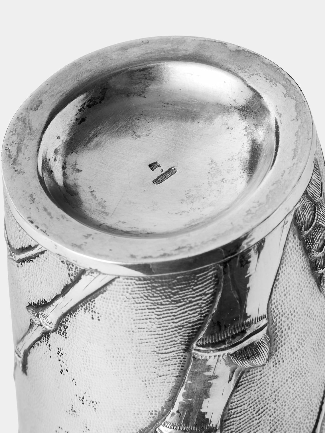 Antique and Vintage - 1930s Zeewo Solid Silver Bamboo Cocktail Shaker - Silver - ABASK