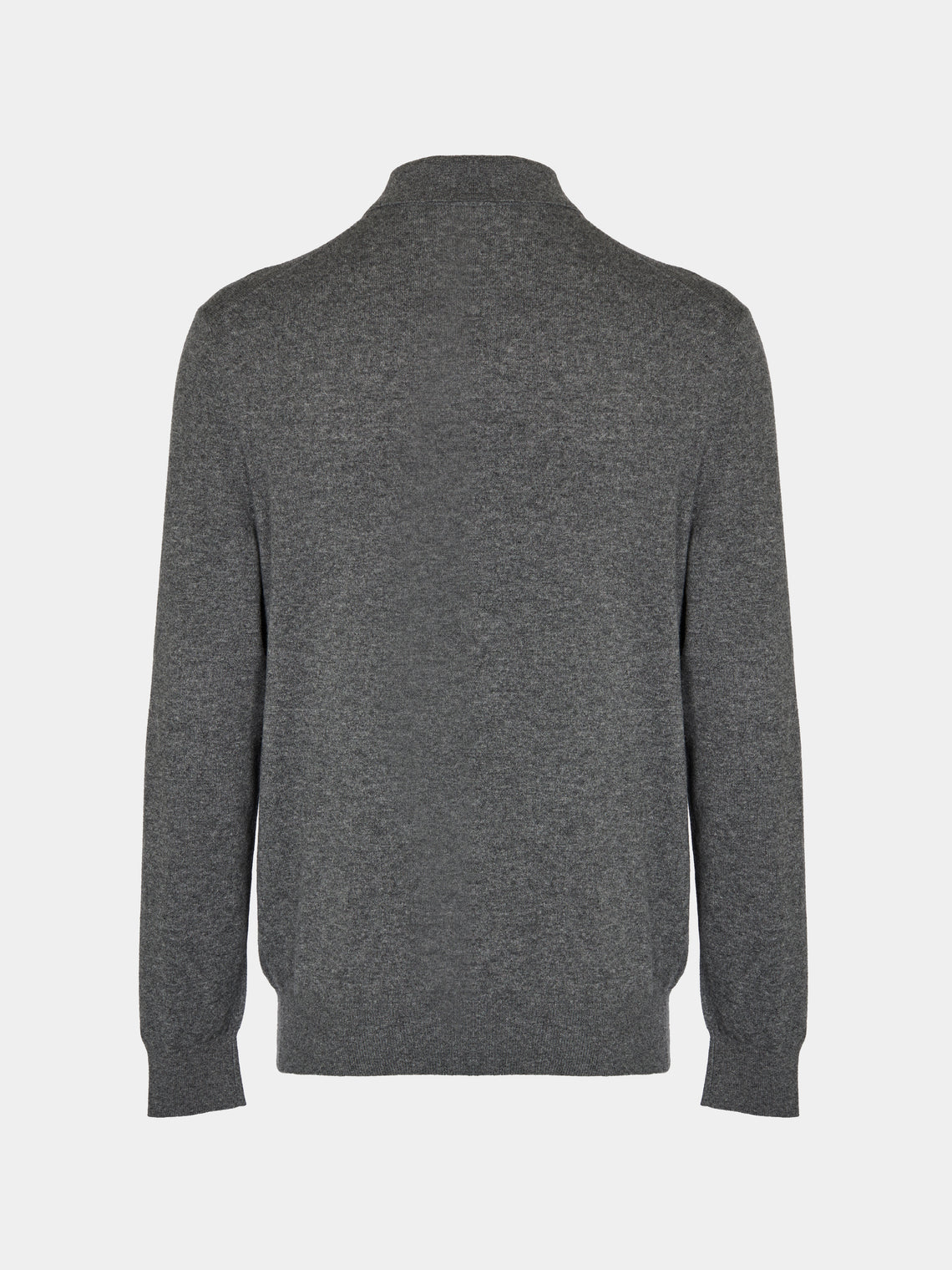 Arch4 - Chapman Baby Goat Cashmere Long-Sleeved Polo Top | Size: M - Gray - ABASK