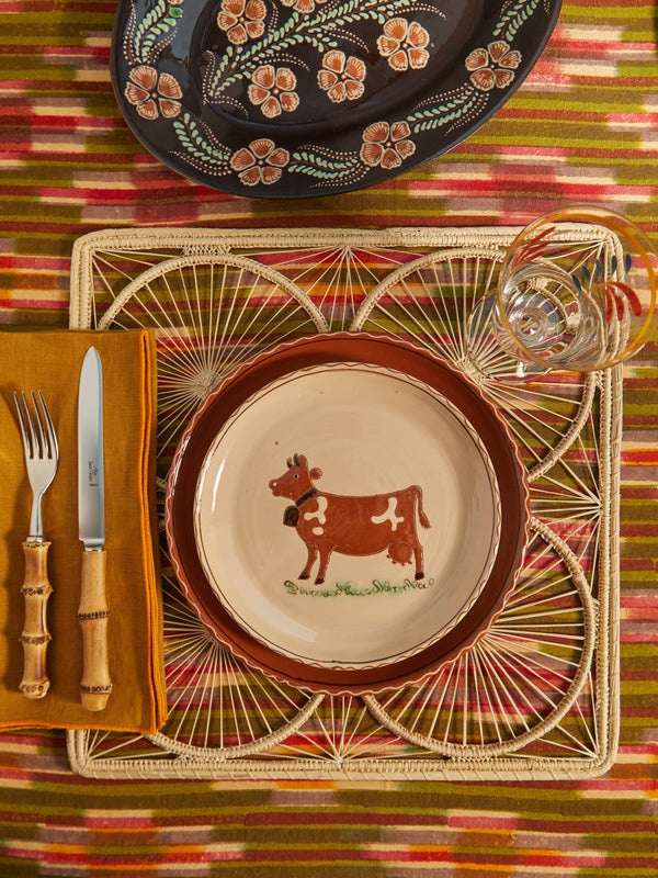 Poterie d’Évires - Animals Hand-Painted Ceramic Small Plates (Set of 4) -  - ABASK