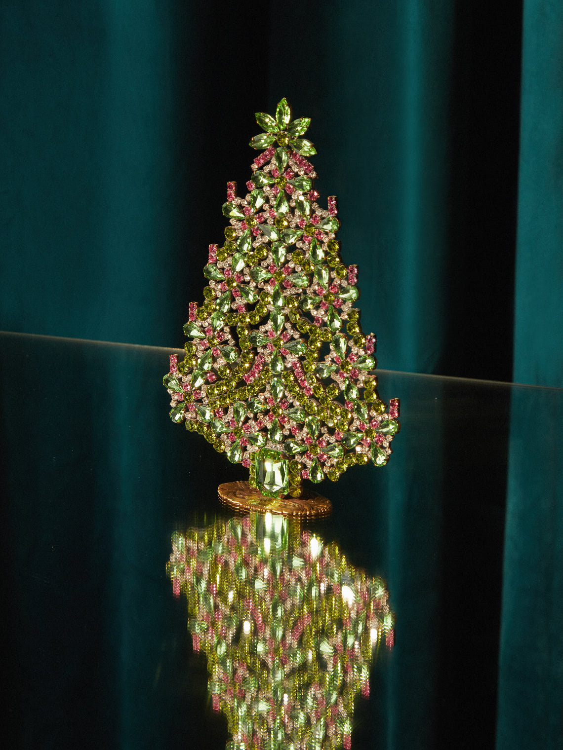 Antique and Vintage - 1930s Czech Jewelled Large Christmas Tree -  - ABASK